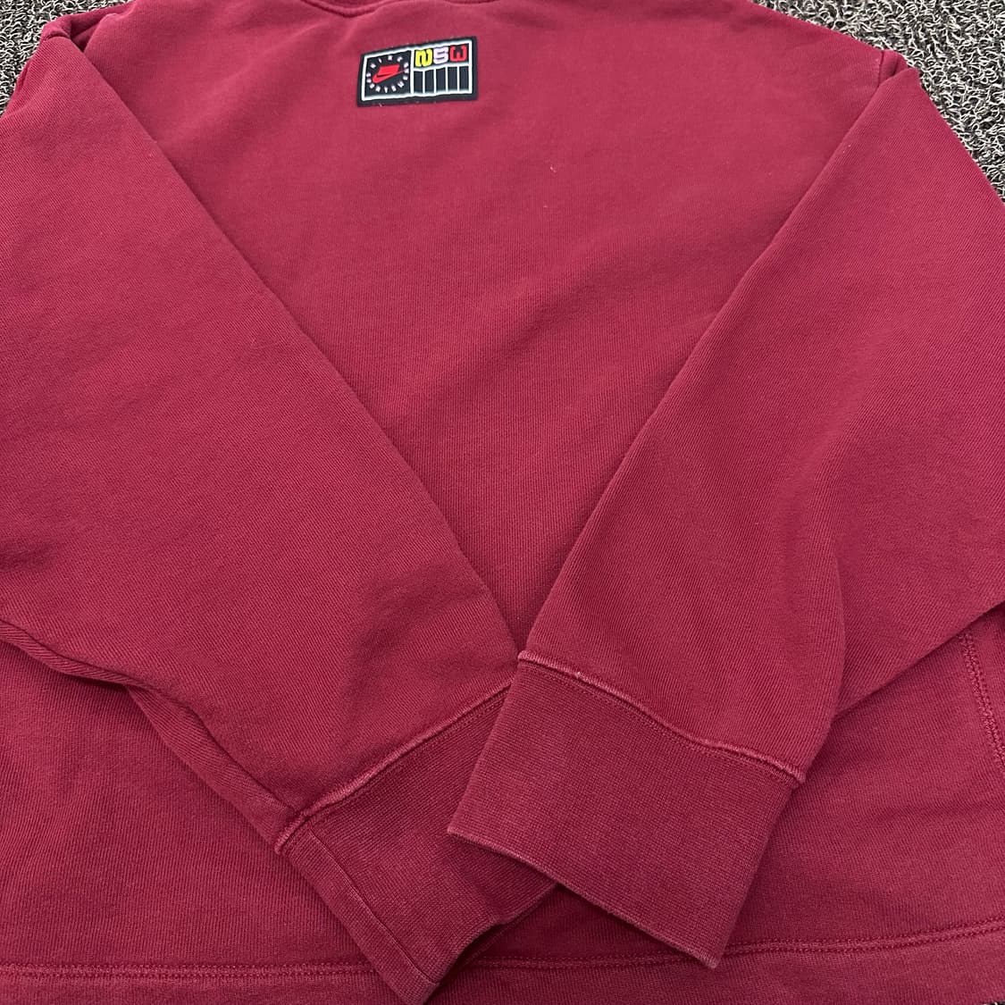 NIKE 나이키 여성 크롭 맨투맨 버건디 L 상품이미지7