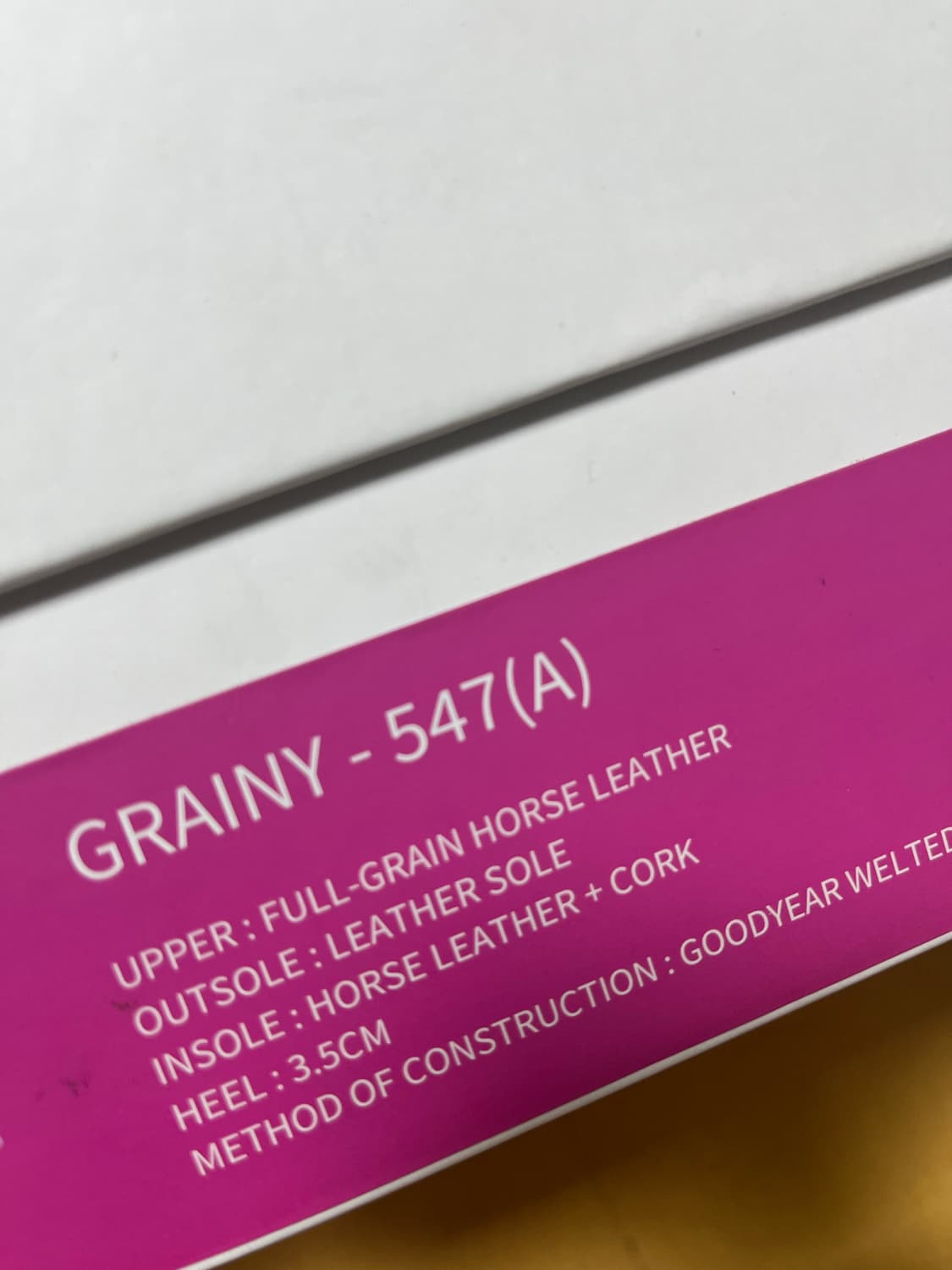 킨치 Grainy 547(a) italy 블랙 새제품 상품이미지5