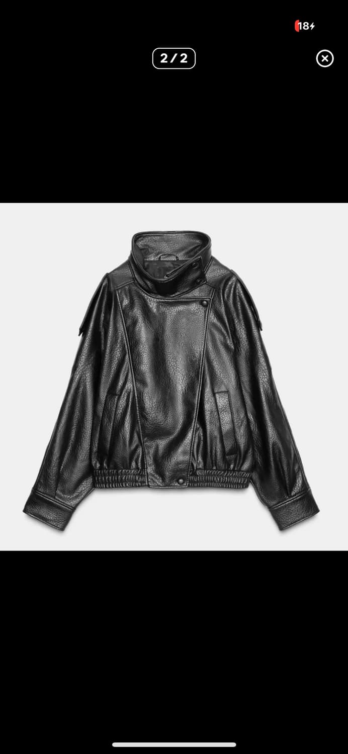 자라 페이크 레더 S 상품이미지1