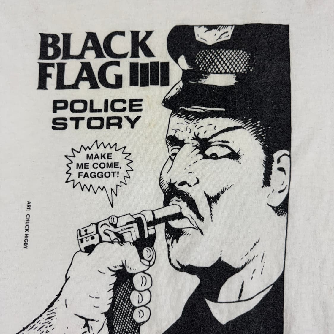 빈티지 00s Black Flag 블랙 플래그 폴리스스토리 티셔츠 상품이미지5