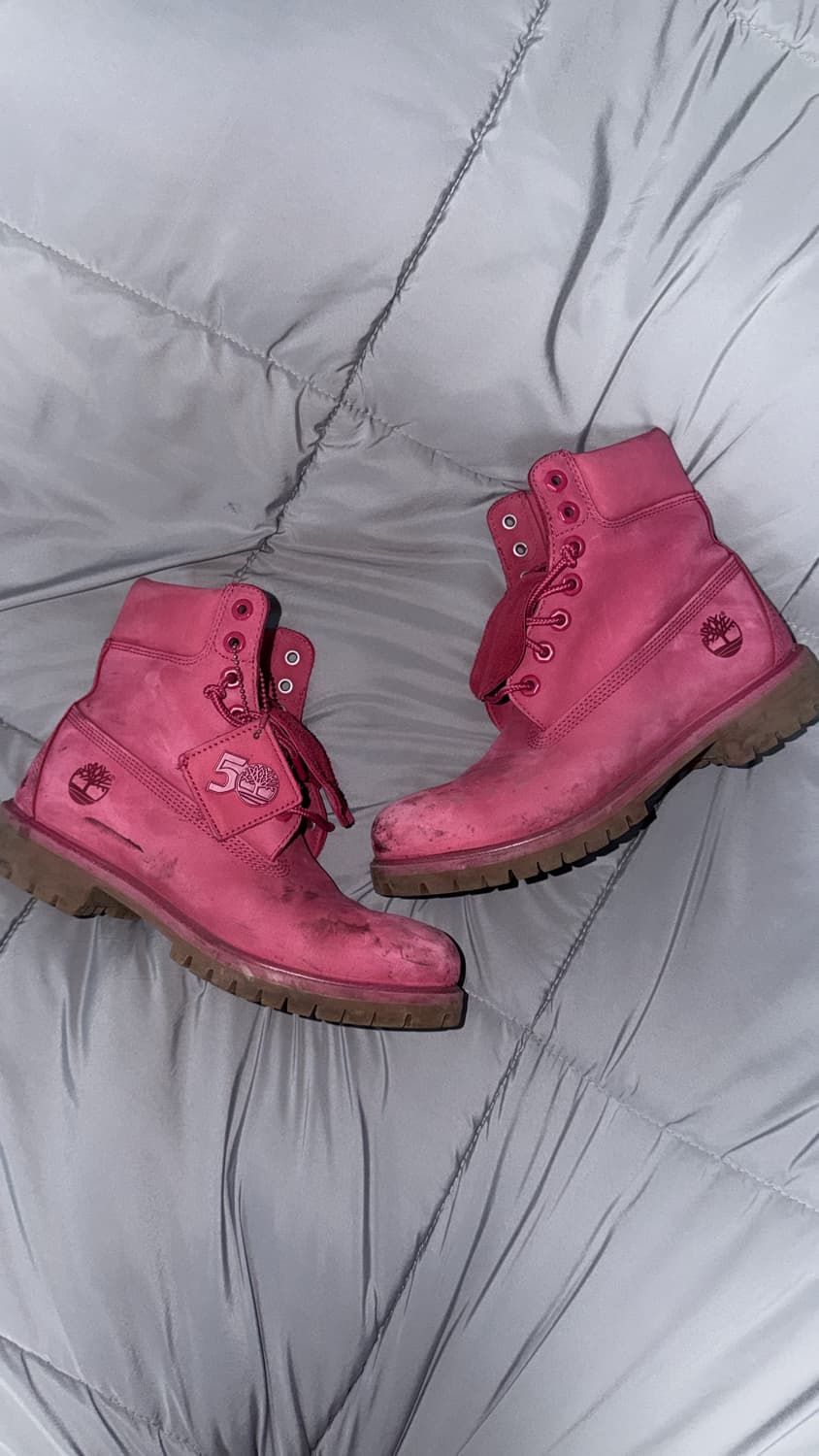 팀버랜드 50주년 핑크 (착샷) 상품이미지1