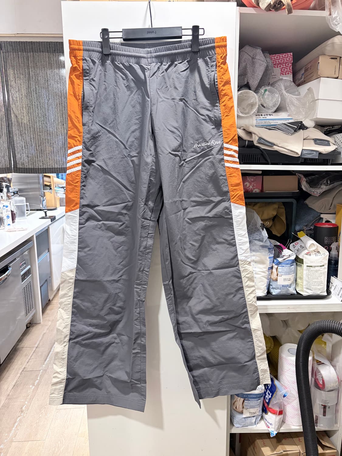 마틴로즈 와이드 레그 트랙 팬츠 L사이즈 상품이미지1