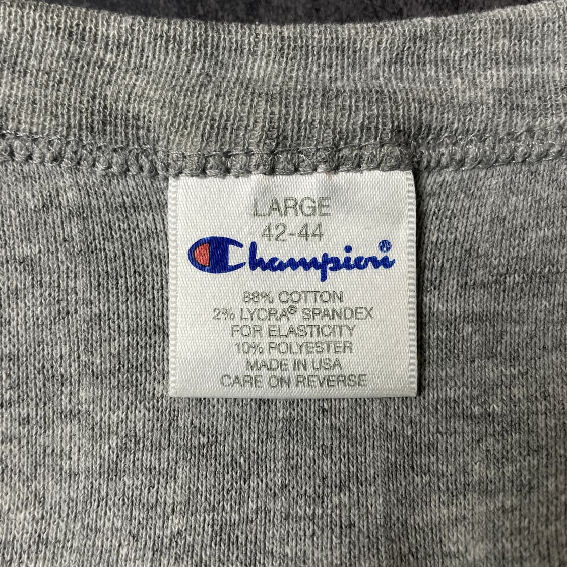 CHAMPION 1990s 챔피온 그레이 골지 긴팔 맨투맨 A00575 상품이미지9