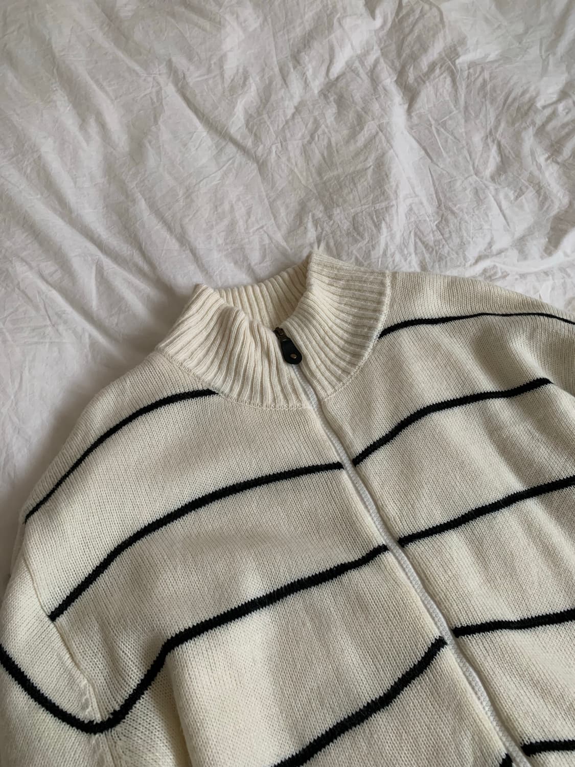 스트라이프 집업 가디건 상품이미지3