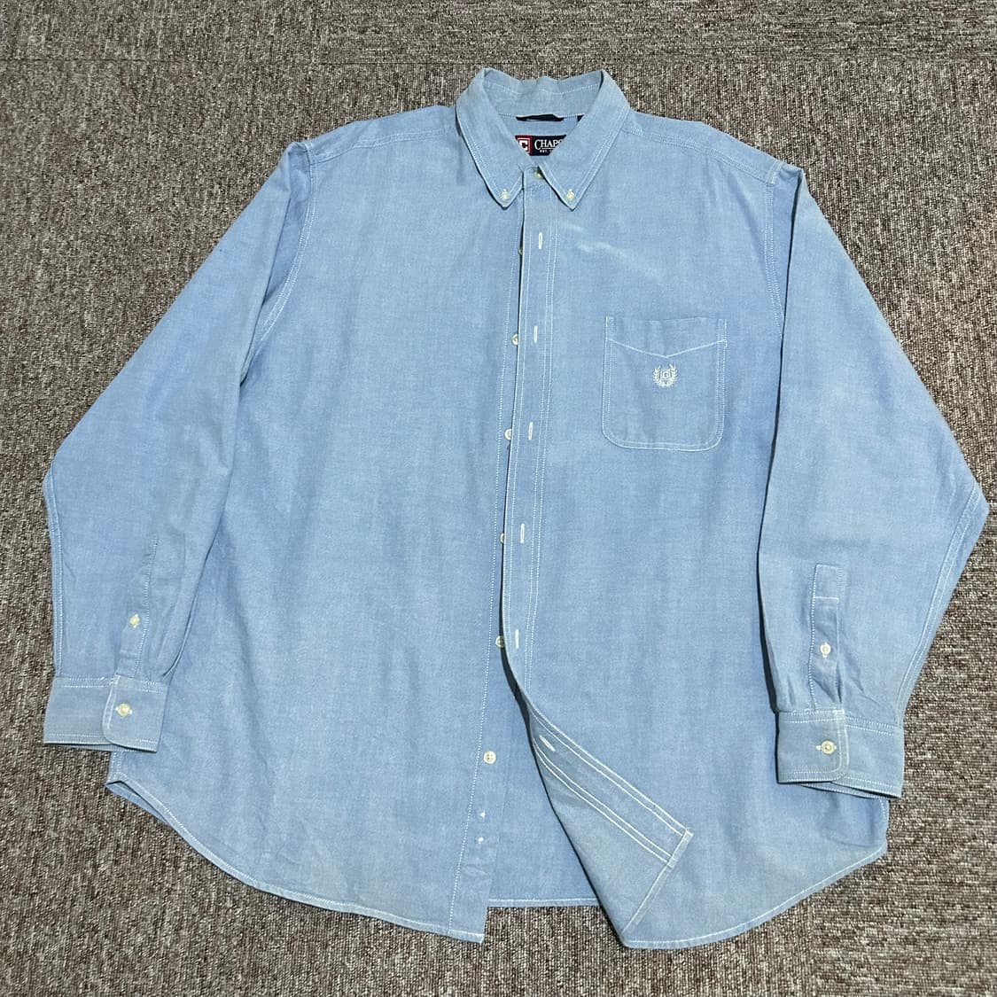 XXL) 챕스 랄프로렌 폴로 월계관 로고 하늘색 셔츠 상품이미지1