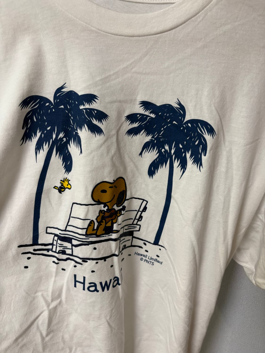 스누피 정품 하와이안 태닝 반팔 티셔츠 모리걸 일본 빈티지 상품이미지2