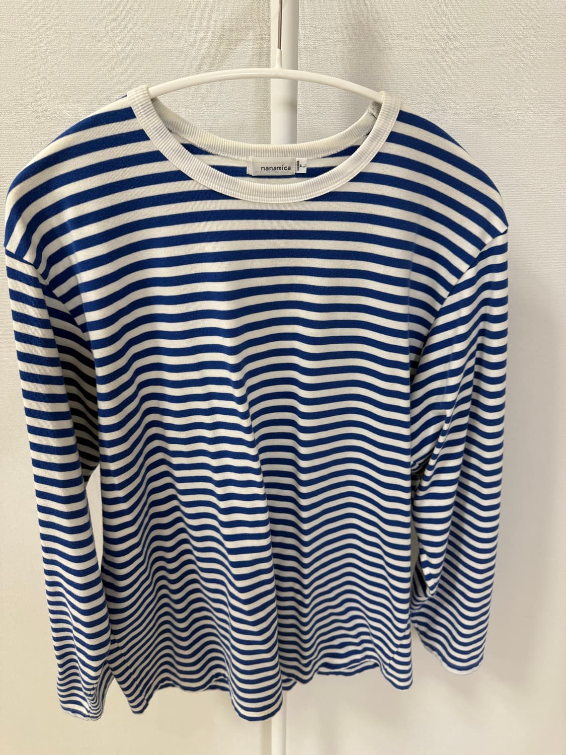 나나미카 쿨맥스 스트라이프 저지 L/S 티셔츠 로얄블루 L사이즈  상품이미지2
