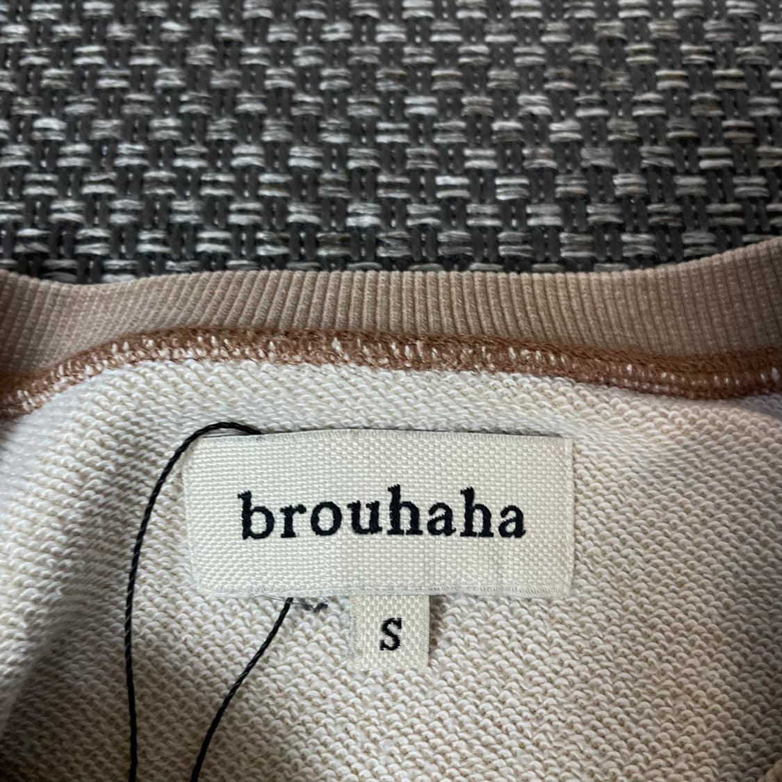 부루하하 연브라운 프린팅 맨투맨 S 상품이미지4