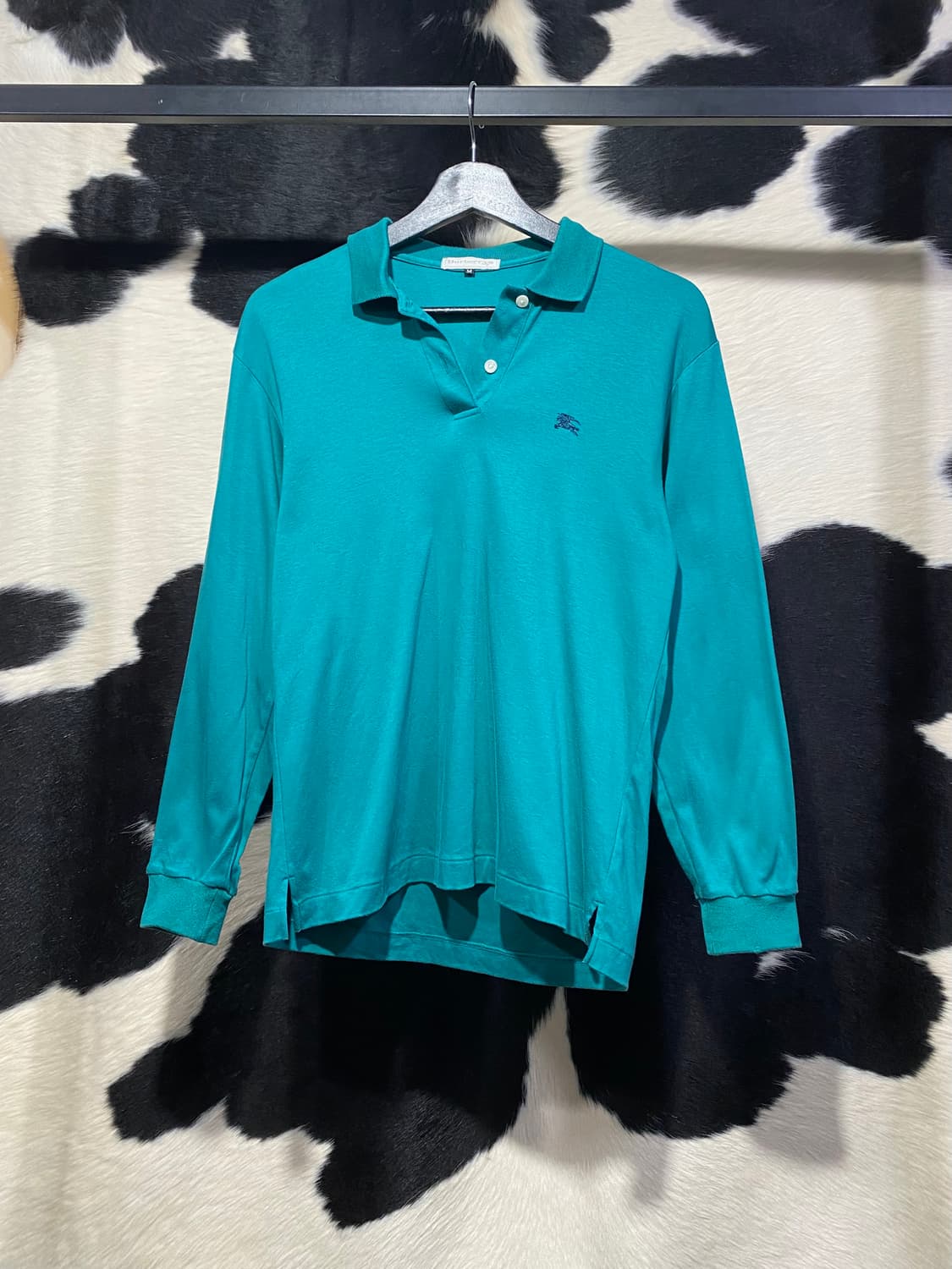 Burberry 로고 자수 민트 롱슬리브 상품이미지2