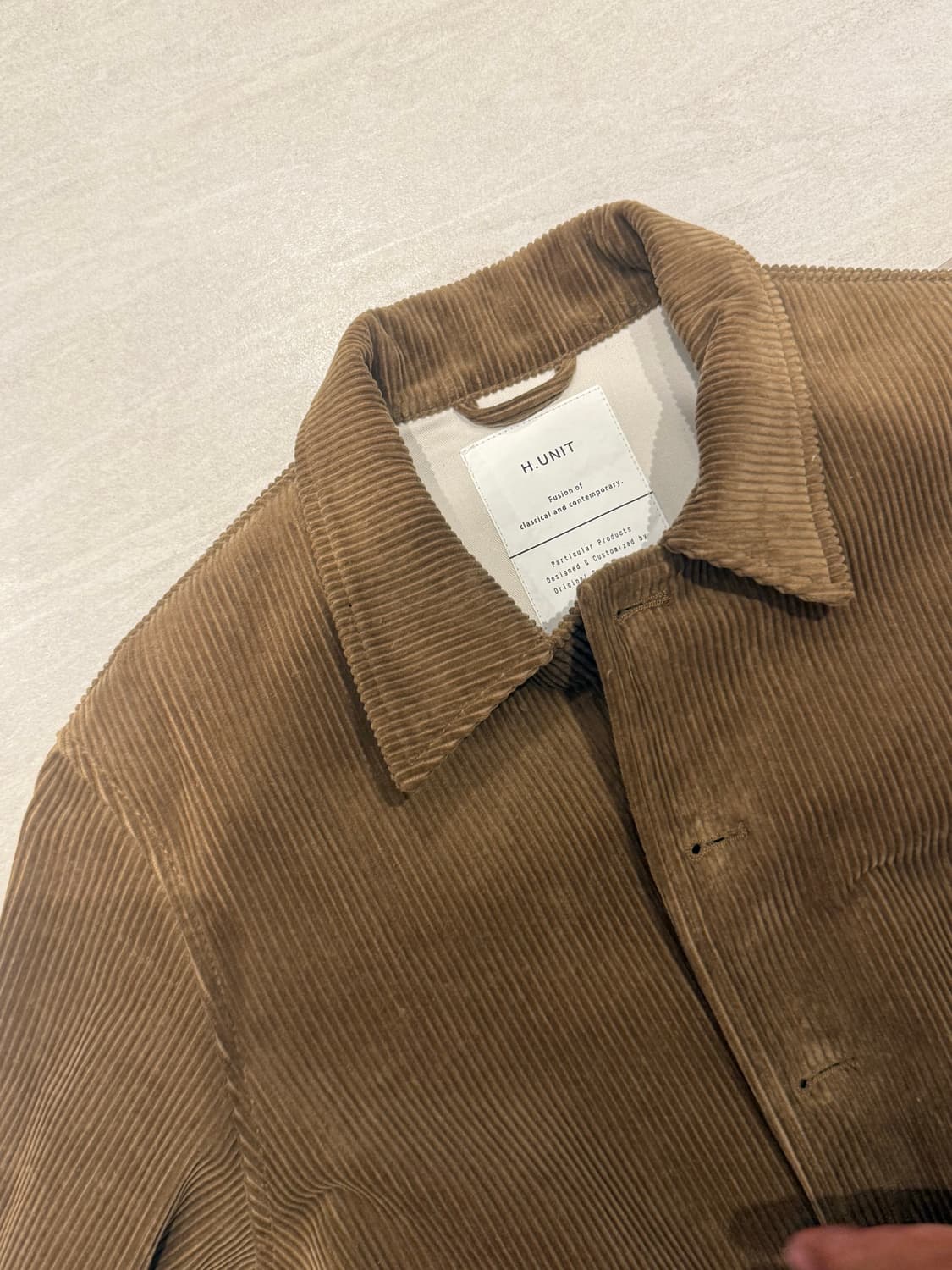 H.unit 일본 빈티지 커스텀 골덴 자켓팬트 세트 상품이미지2