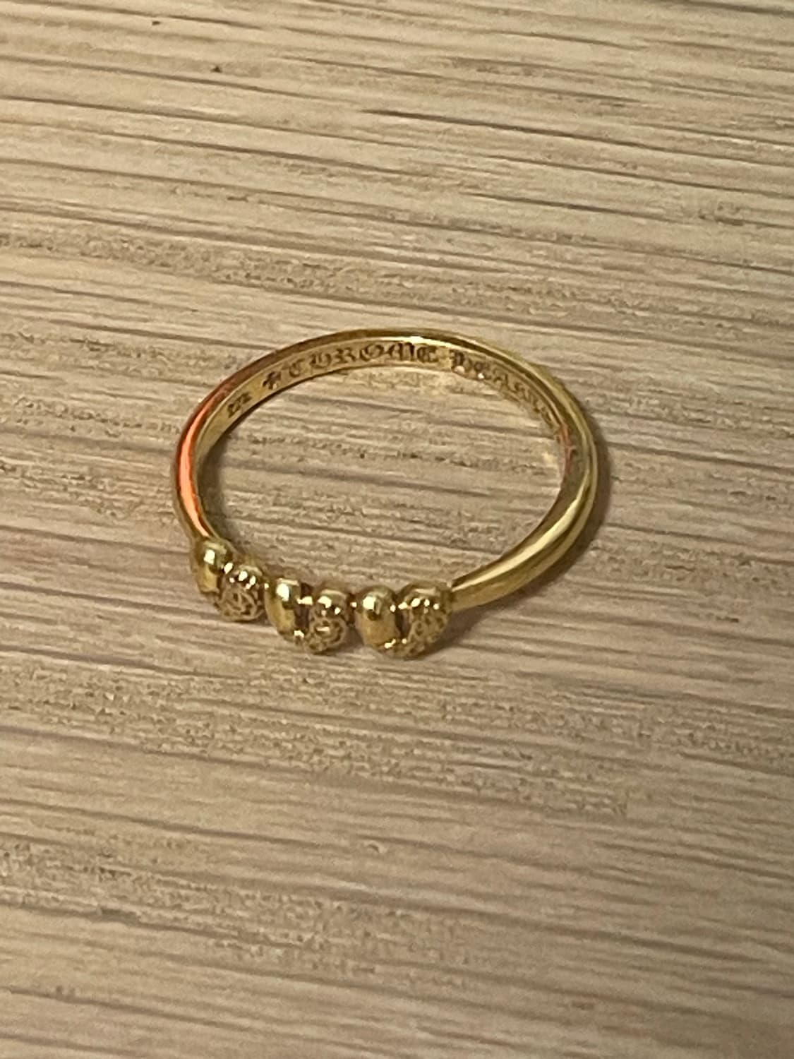 크롬하츠 22k 쓰리하트링 US 8호(17-18호) 상품이미지1