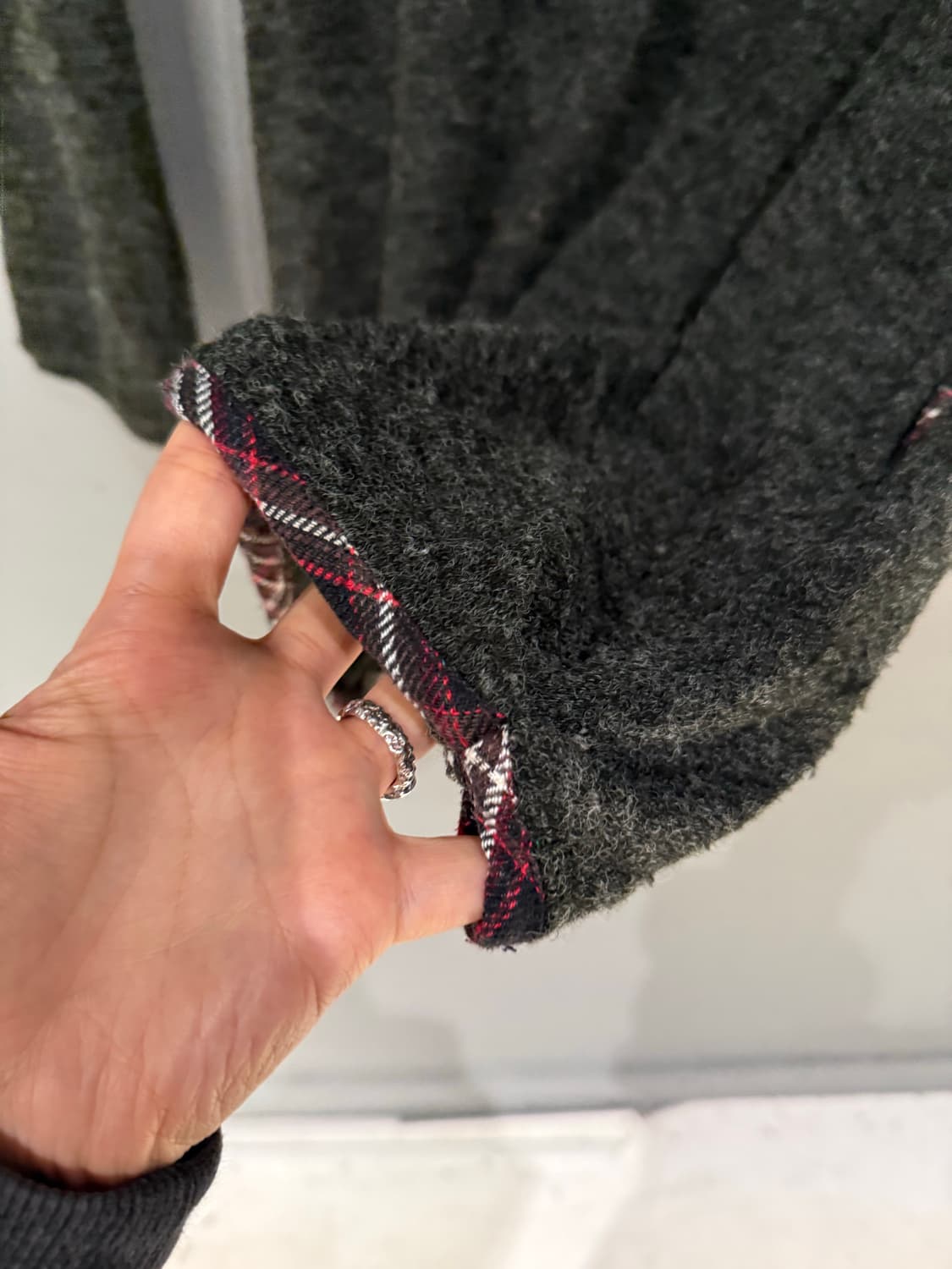 kawaii button point knit sleeve 상품이미지9