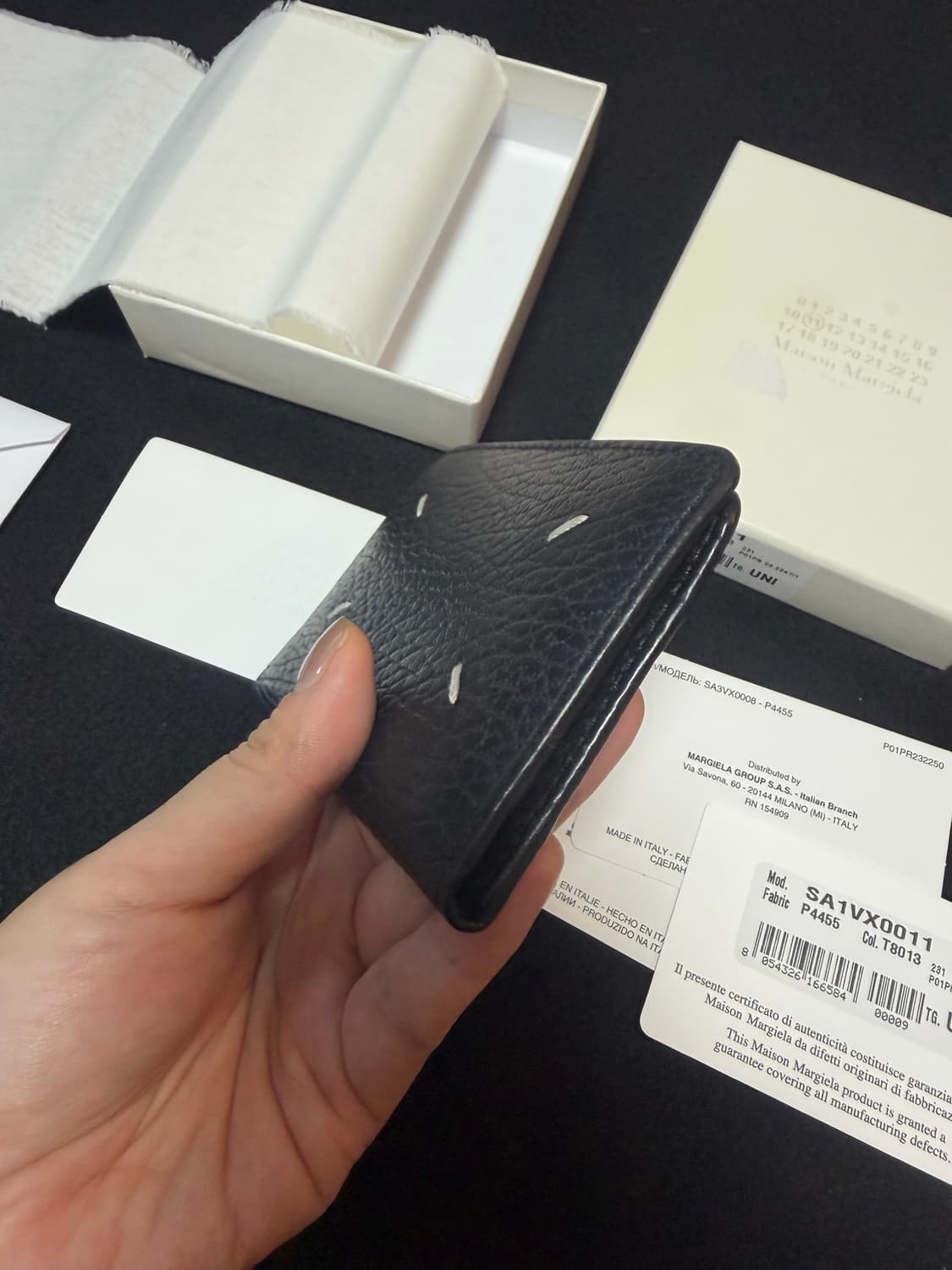 마르지엘라 가죽 카드 지갑 풀박스 상품이미지4