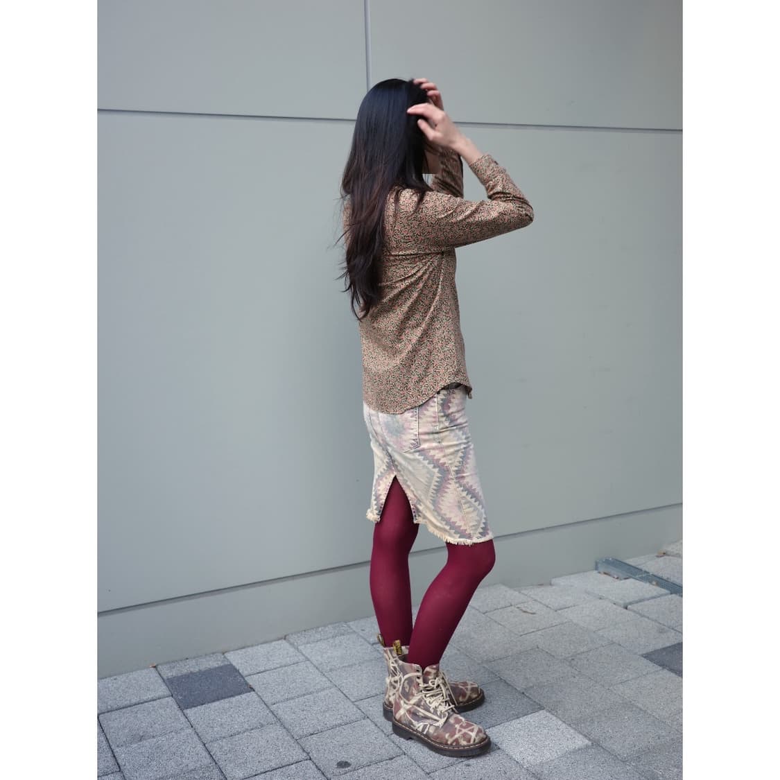 빈티지 보헤미안 스커트 상품이미지3