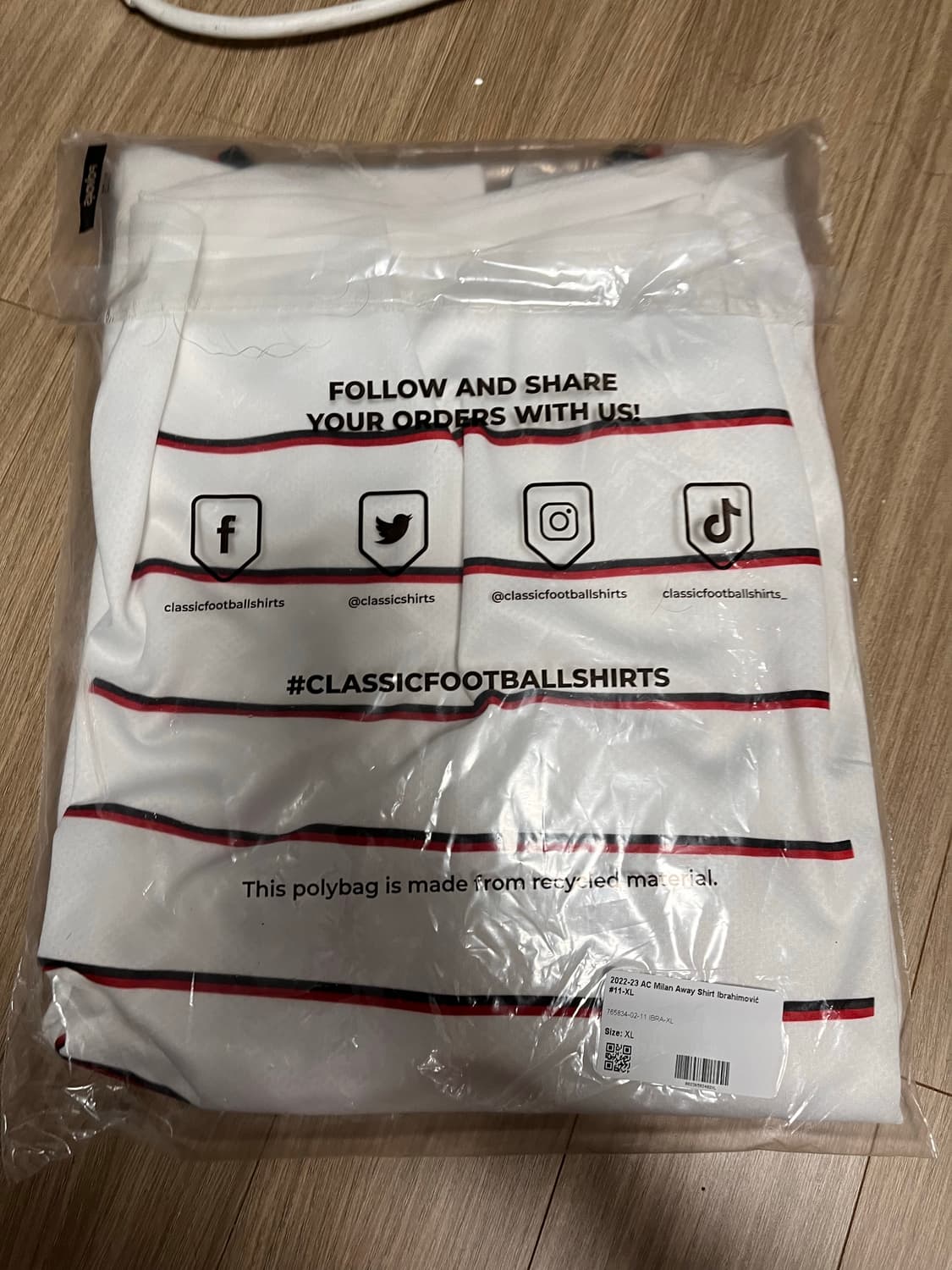 새상품,정품) 즐라탄 AC밀란 어웨이 유니폼 상품이미지2