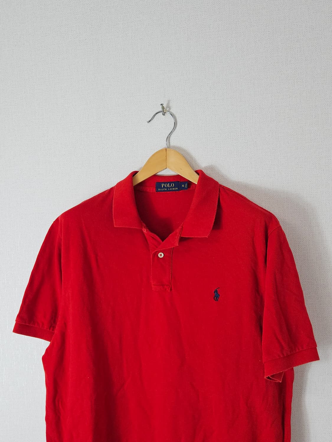 폴로 랄프로렌 신형 카라티 반팔 피케티 레드 해외 XL (국내 XXL) 상품이미지1