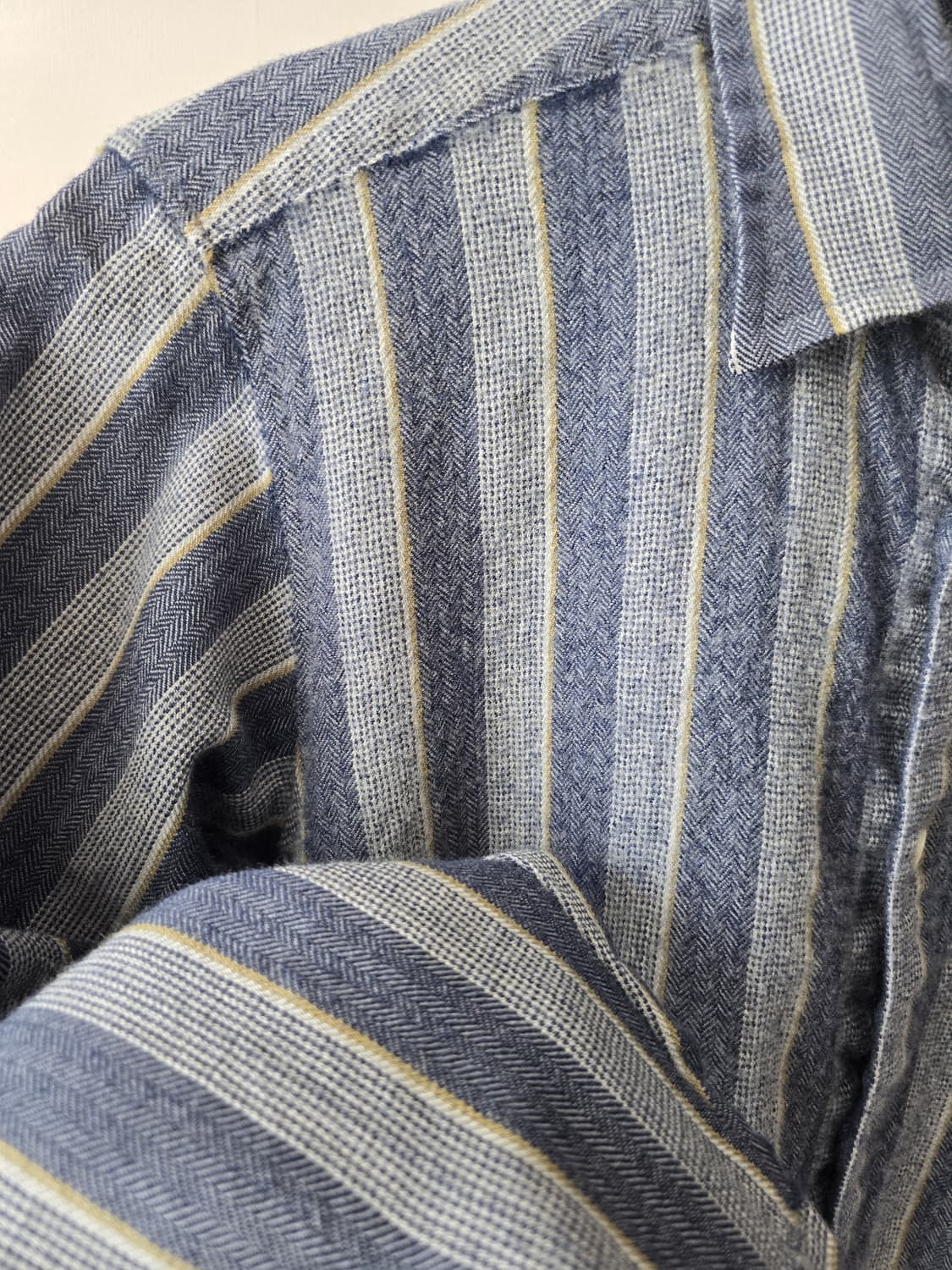 빈티지 울 스트라이프 셔츠 상품이미지3