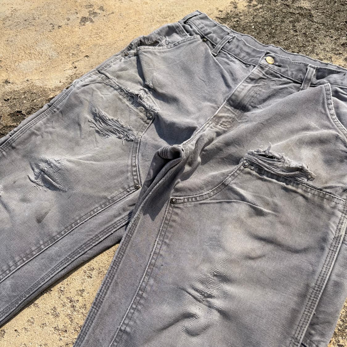 00s 칼하트 빈티지 B136 더블니 카펜터 워크팬츠 32x30 상품이미지4