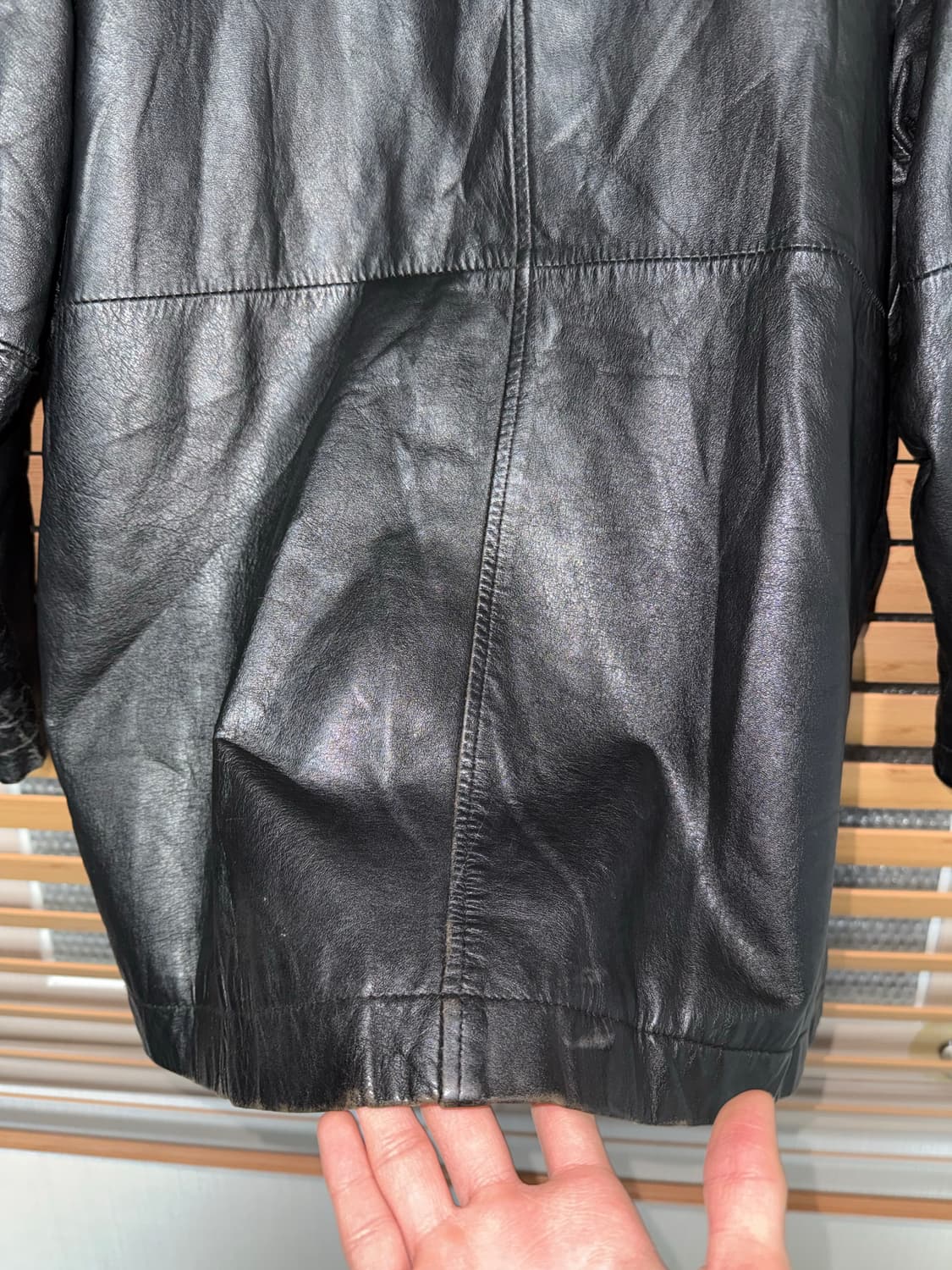 프릭스스토어 카우하이드 레더 카코트 상품이미지7