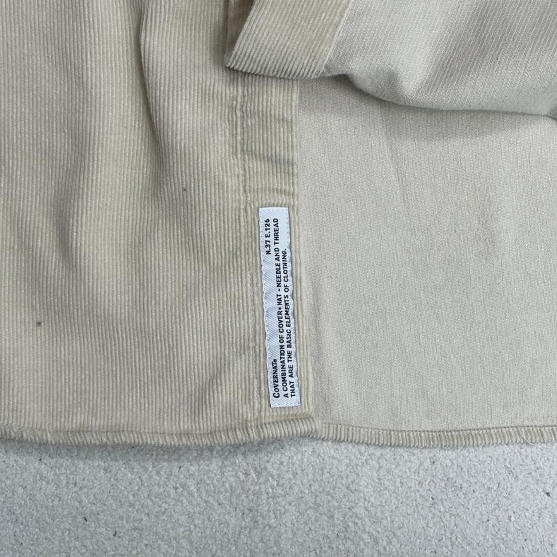 COVERNAT 시그니처 심볼 코듀로이 셔츠 L 상품이미지4