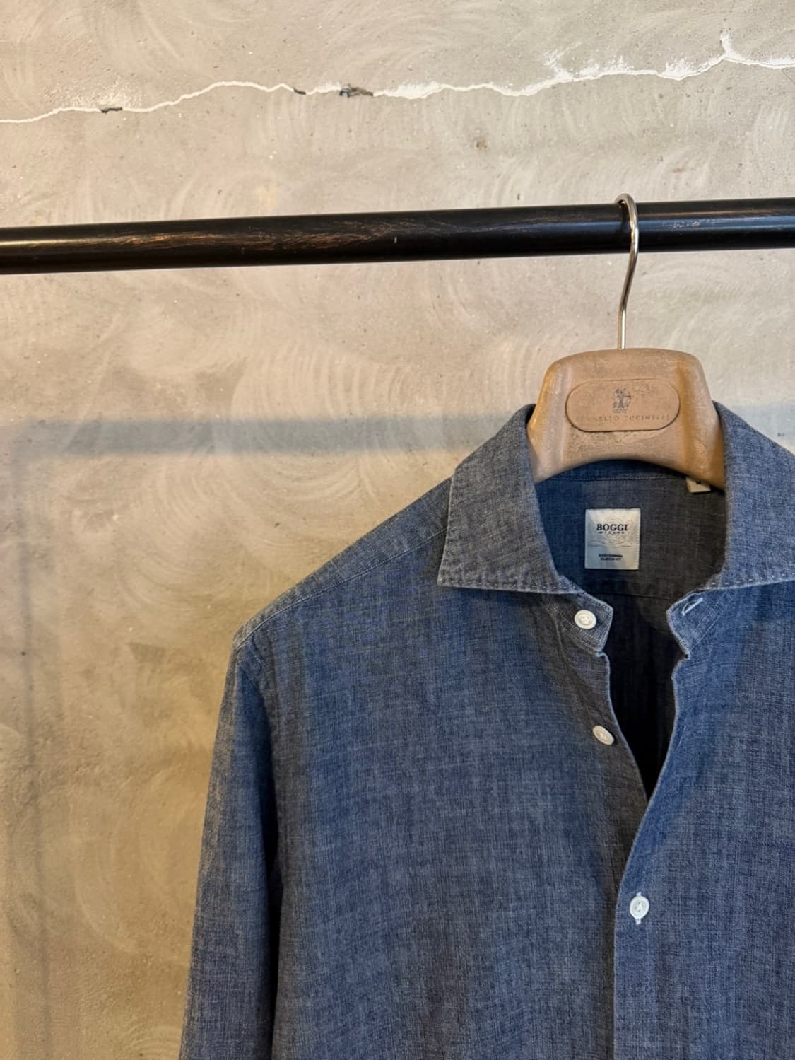 BOGGI 보기 샴브레이 셔츠 100 상품이미지2