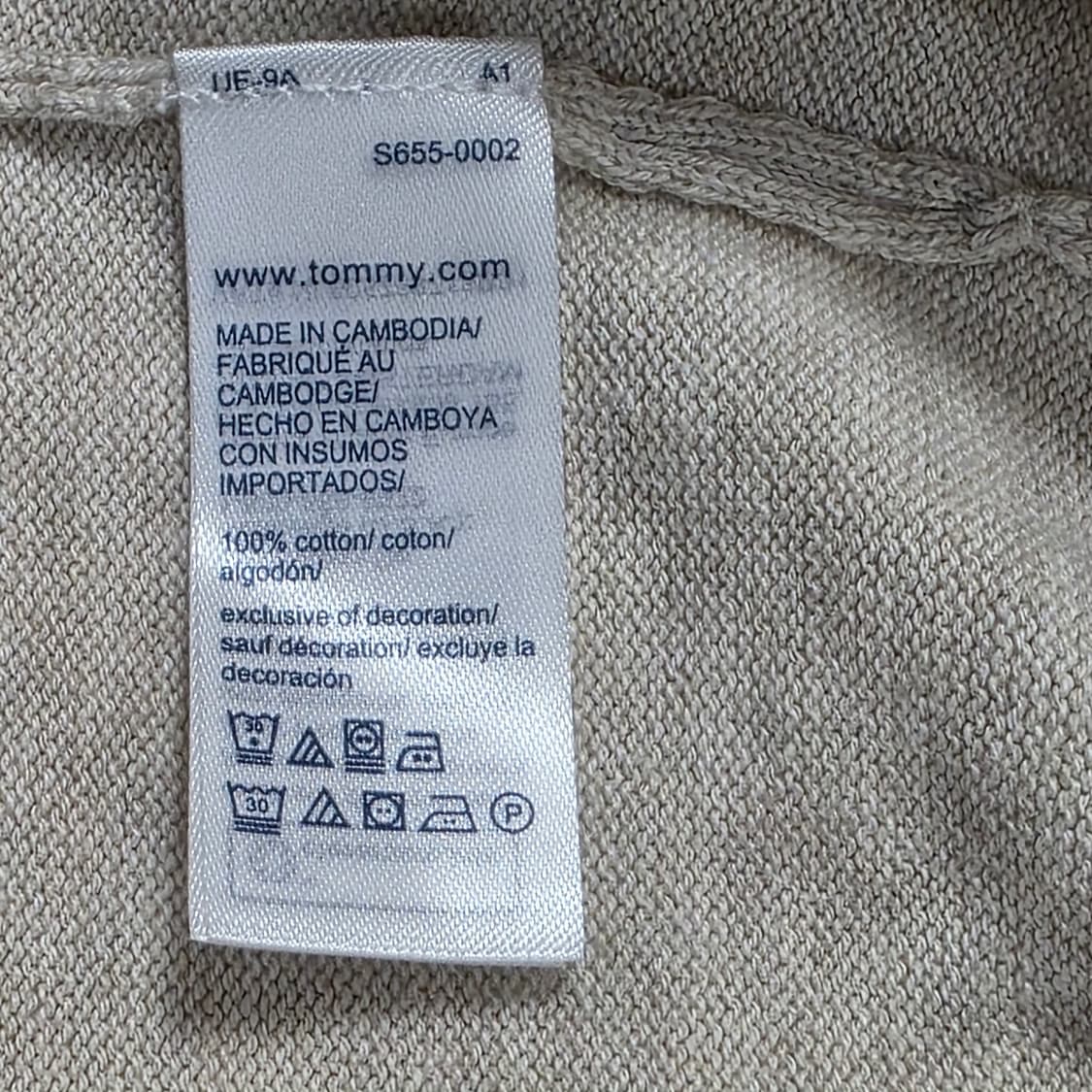 0753 [타미힐피거] 남성 코튼 반집업 긴팔 니트 L 상품이미지7