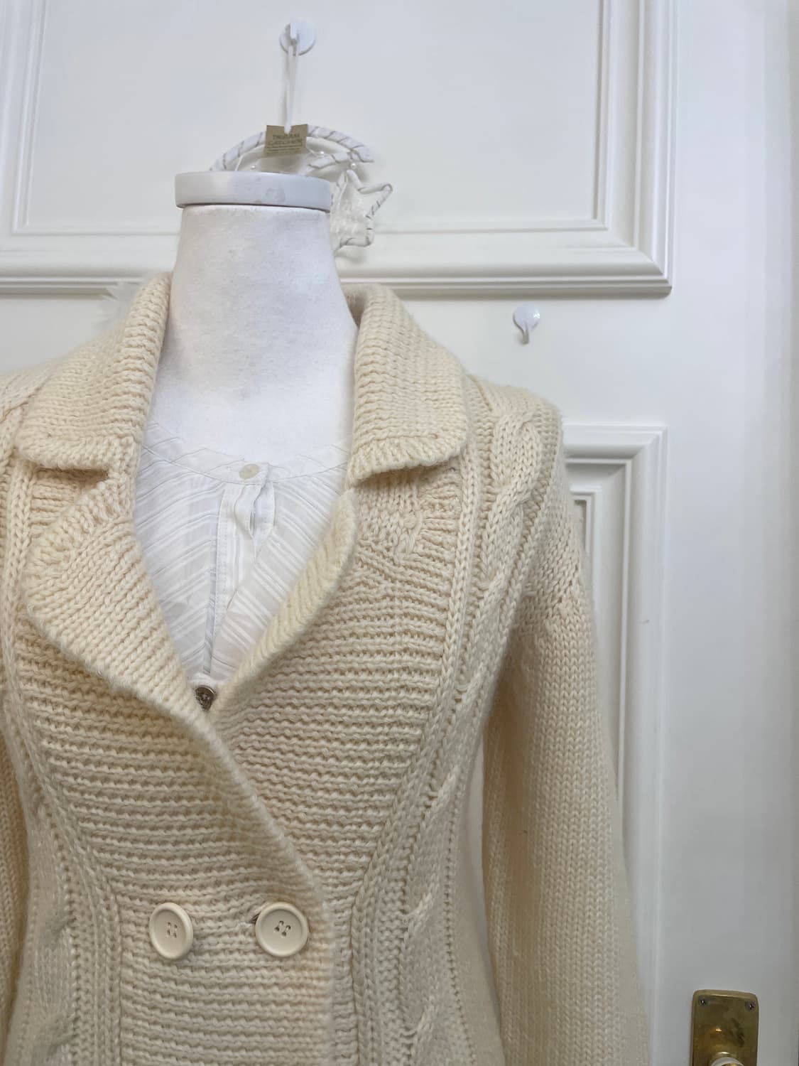butter cream double twist cardigan 상품이미지7