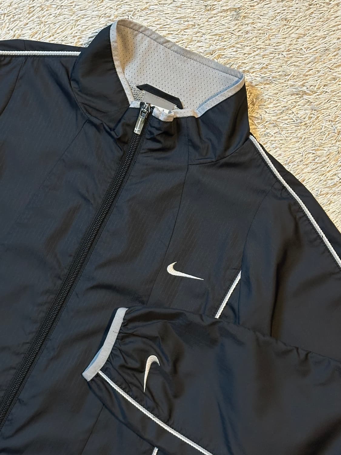 00's 나이키 올드스쿨 스우시 사이드라인 바람막이 자켓 상품이미지2