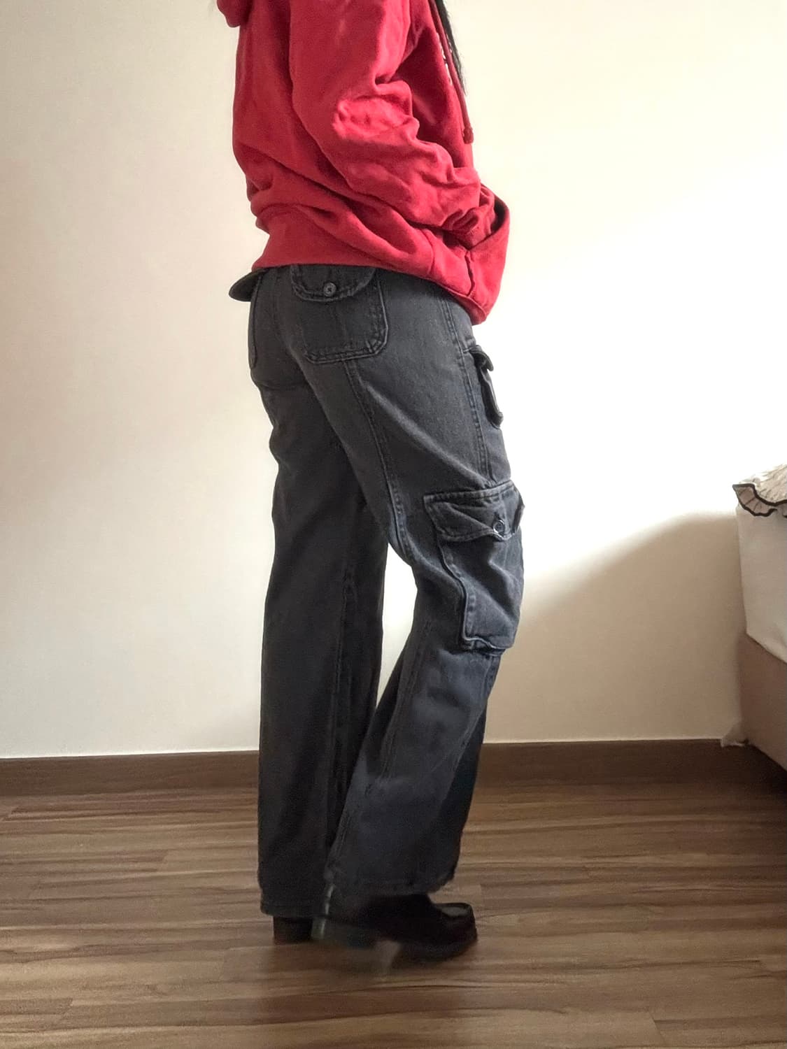 흑청 카고 바지 상품이미지2