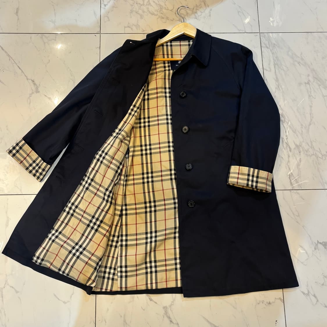 [상태 최상]Burberry 버버리 노바체크 싱글코트 상품이미지2