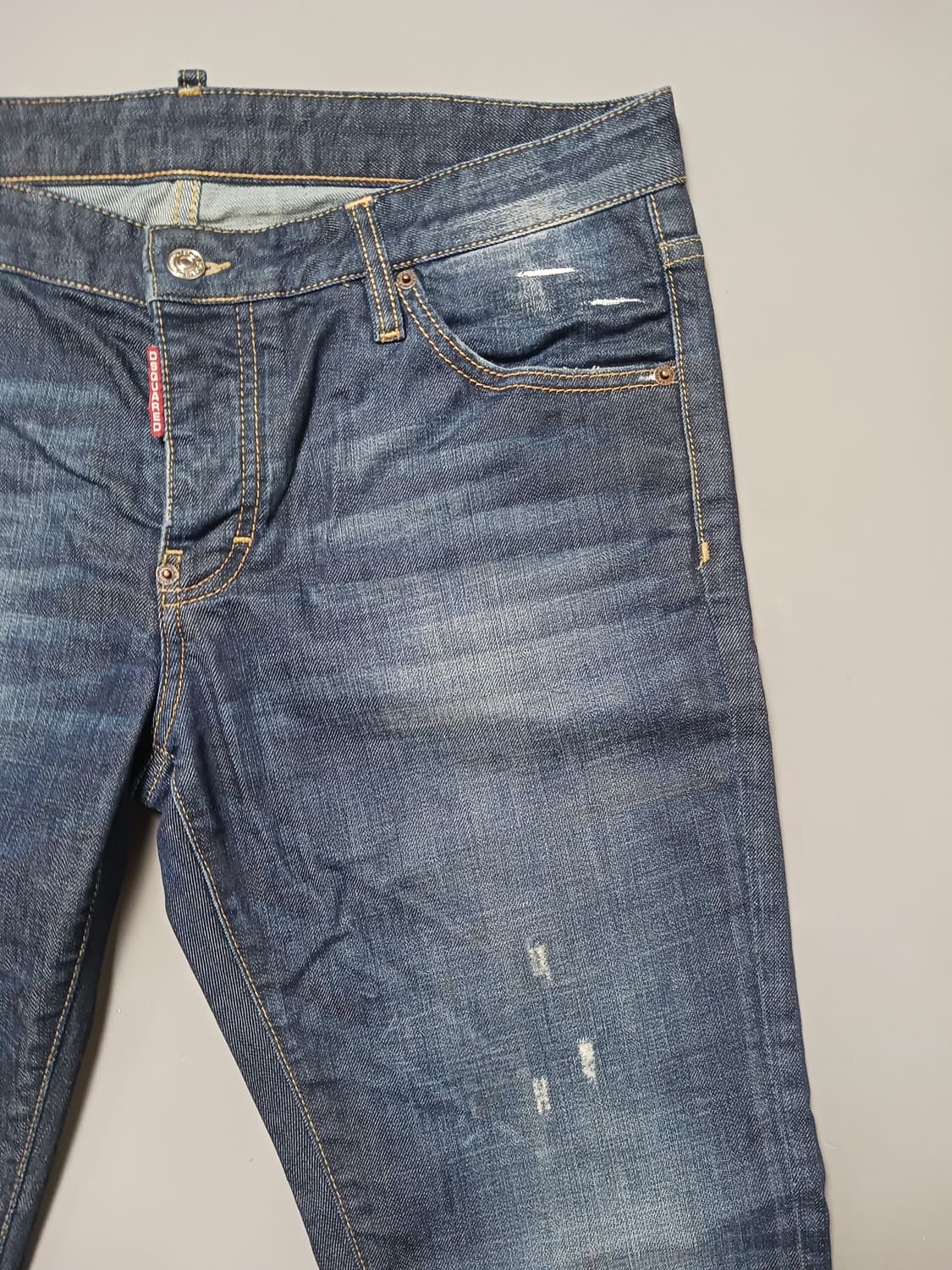 [36] 디스퀘어드2 녹워싱 슬림진 청바지 상품이미지4