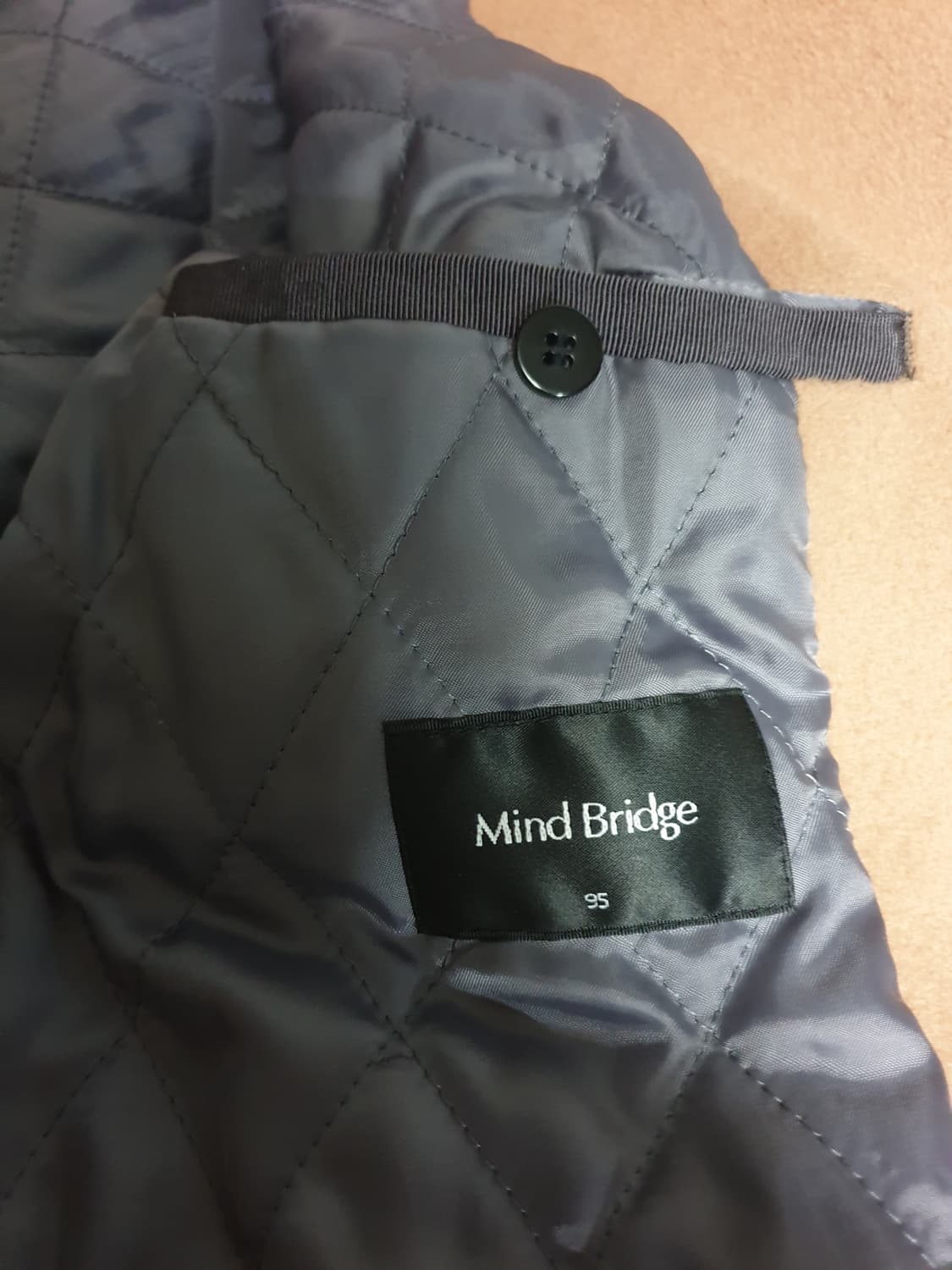 마인드브릿지 안감누빔 울혼방 코트 베이지 (95) 상품이미지4