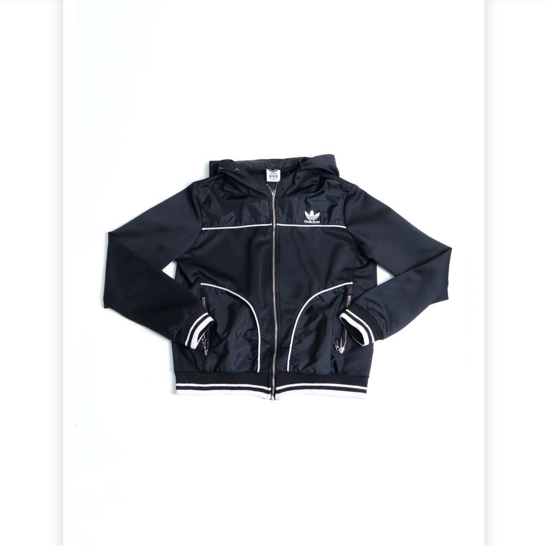 Black and White Cropped Hood 상품이미지2