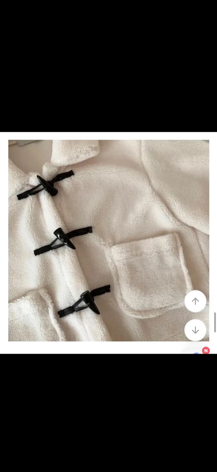 에이블리 떡볶이 양털 숏코트 자켓 아이보리 상품이미지3