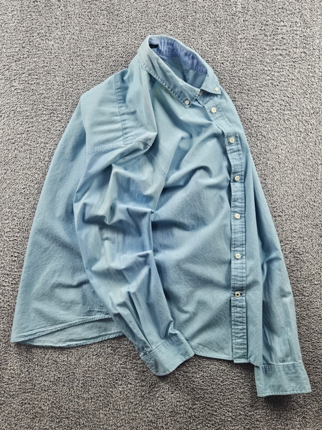 타미힐피거 인디고 데님 커스텀핏 포켓 셔츠 ( L ) / 11010 상품이미지4