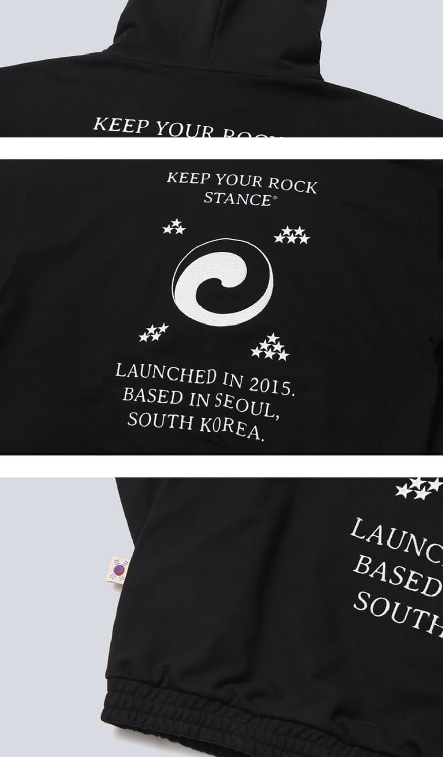 스텐스서울 블랙 후드티 새상품 상품이미지5