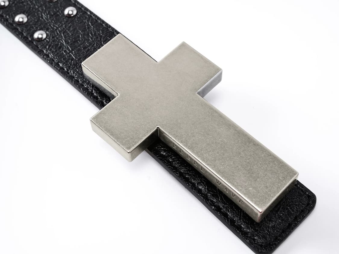 Cross Bolt Stud Belt 상품이미지8