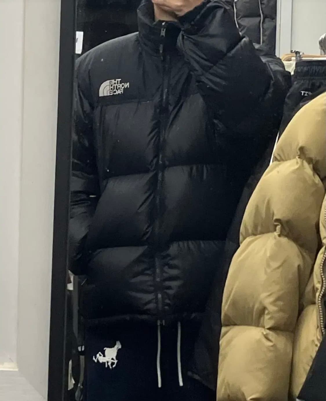 00‘s 노스페이스 눕시 블랙 패딩 상품이미지8