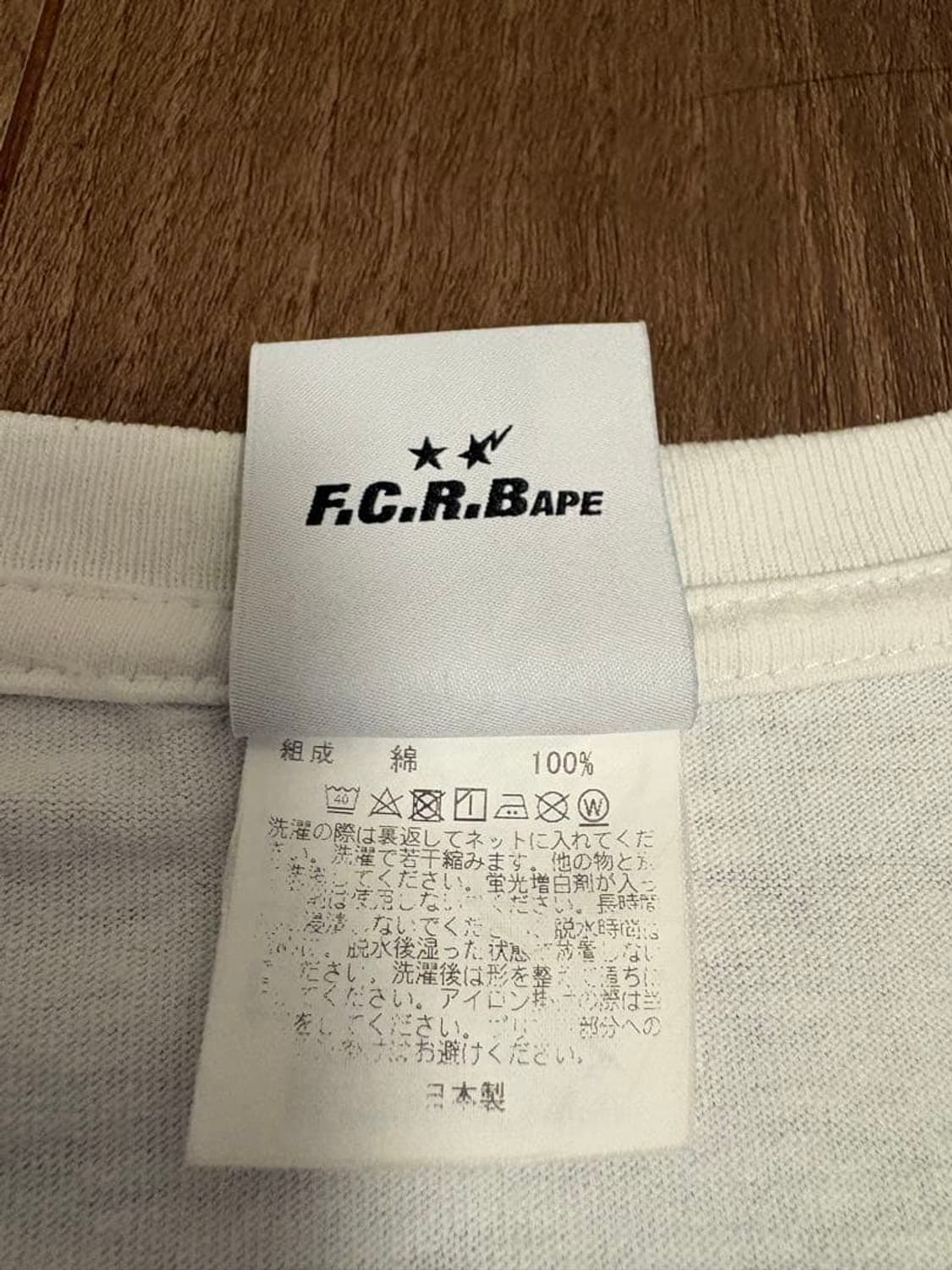 베이프 X F.C.R.B. 에이프 헤드 롱슬리브 티셔츠 화이트 상품이미지6