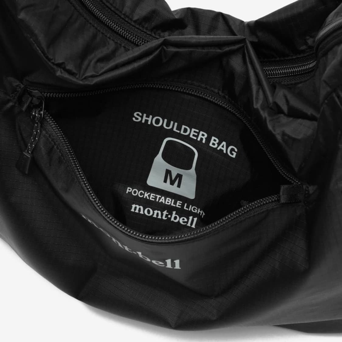 몽벨 포켓터블 라이트 숄더백 블랙M/크로스백 상품이미지2