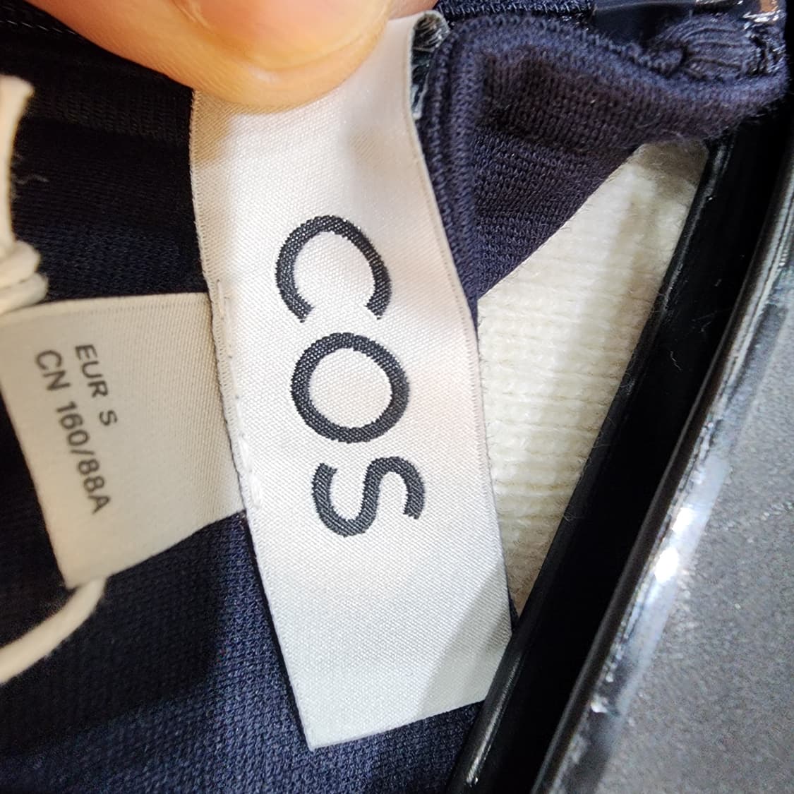 COS 코스 네이비  롱원피스 새제품 S(택O) 상품이미지5