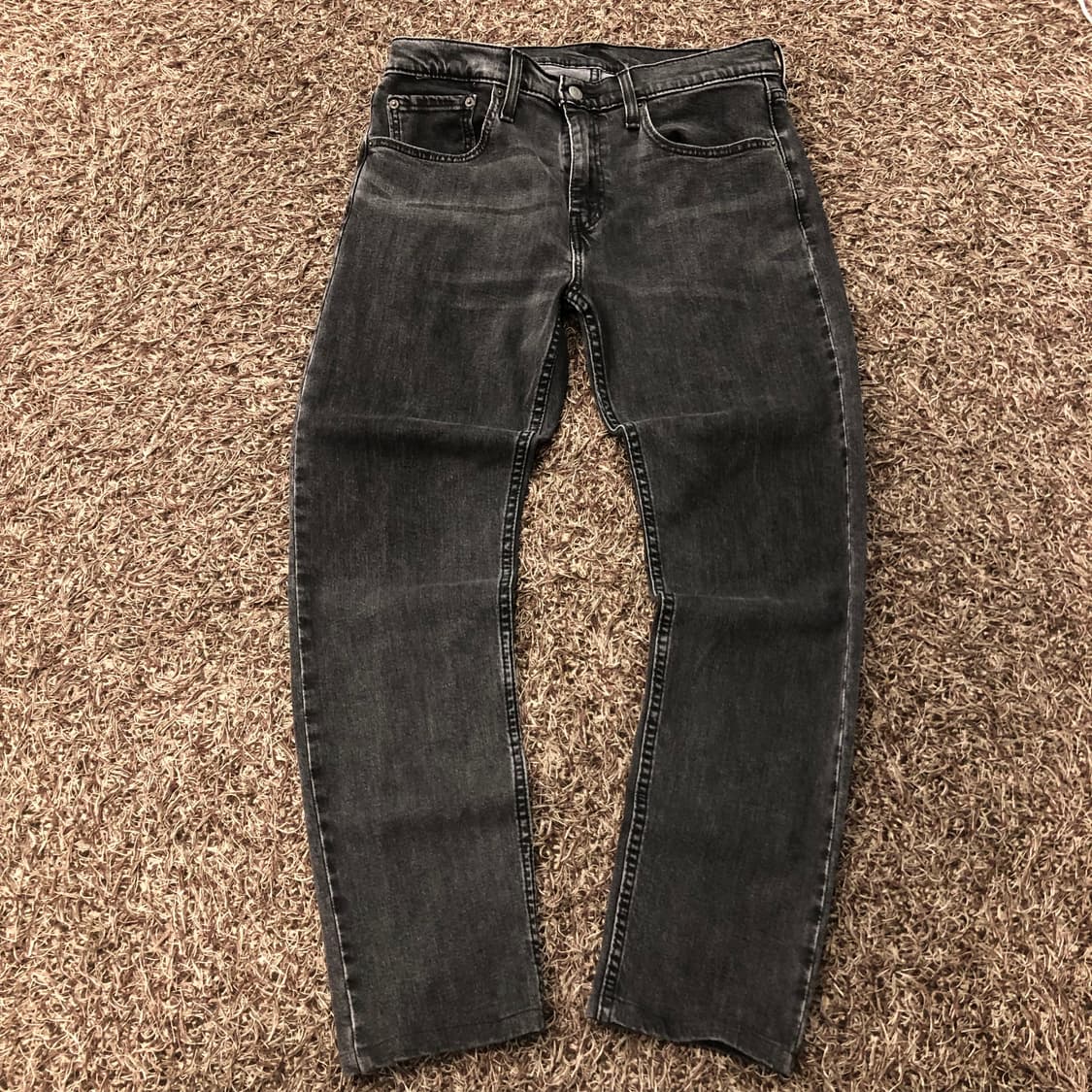 리바이스 502 블랙 워싱 데님 팬츠 상품이미지2