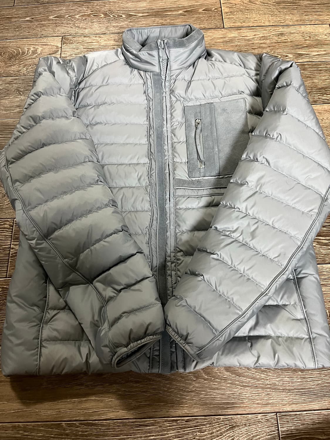 엑슬림 경량패딩 그레이 S 상품이미지2