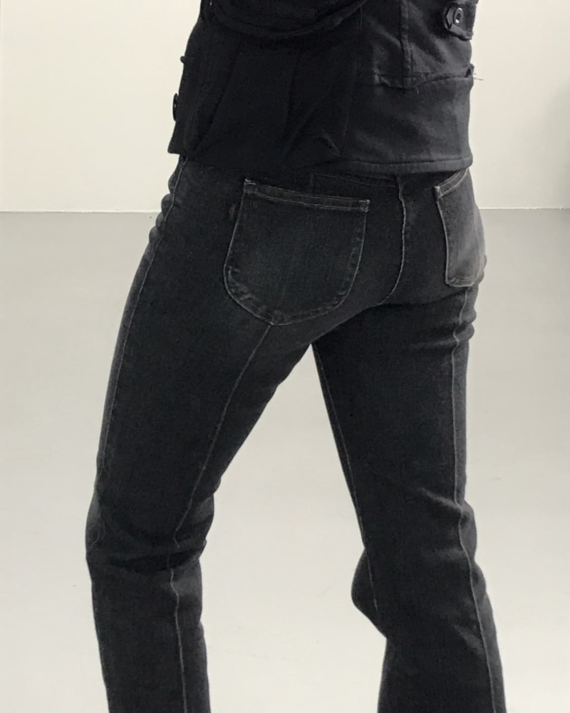 Jpn Black Washed Bootcut Jeans 상품이미지4