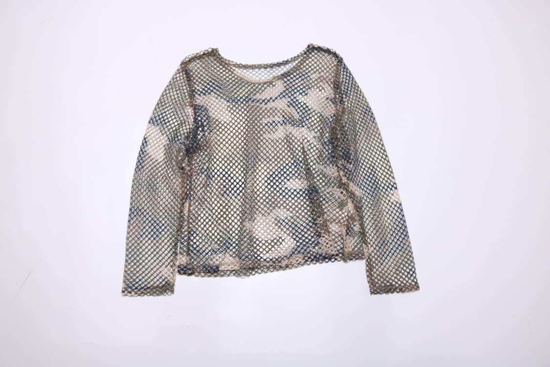 망사 패턴 롱 슬리브 상품이미지2