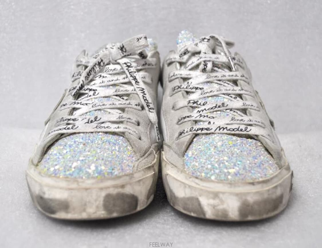 필립모델/여성글리터혼방스니커즈(사이즈230) 상품이미지1