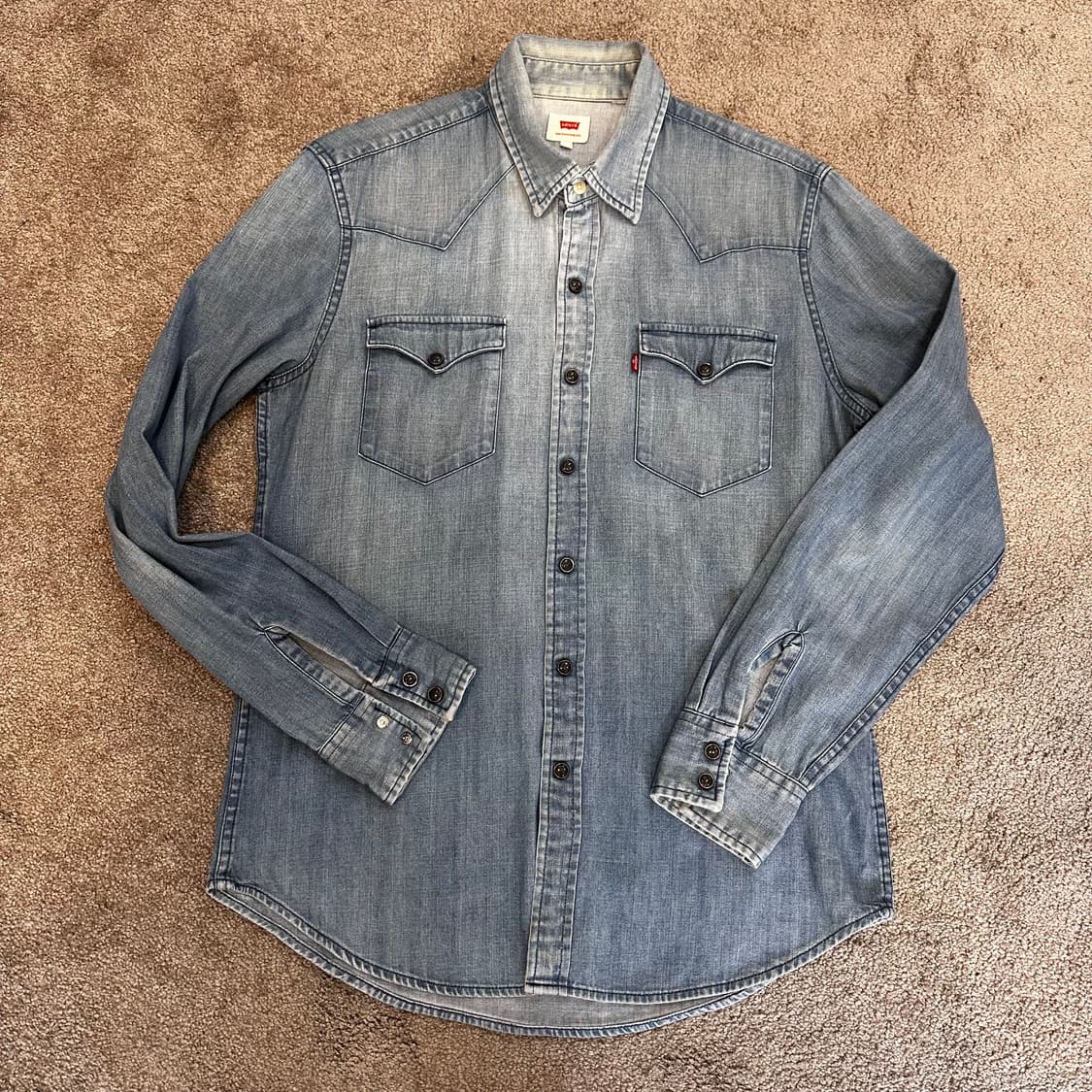 리바이스 라이트 데님 웨스턴 셔츠M 상품이미지2