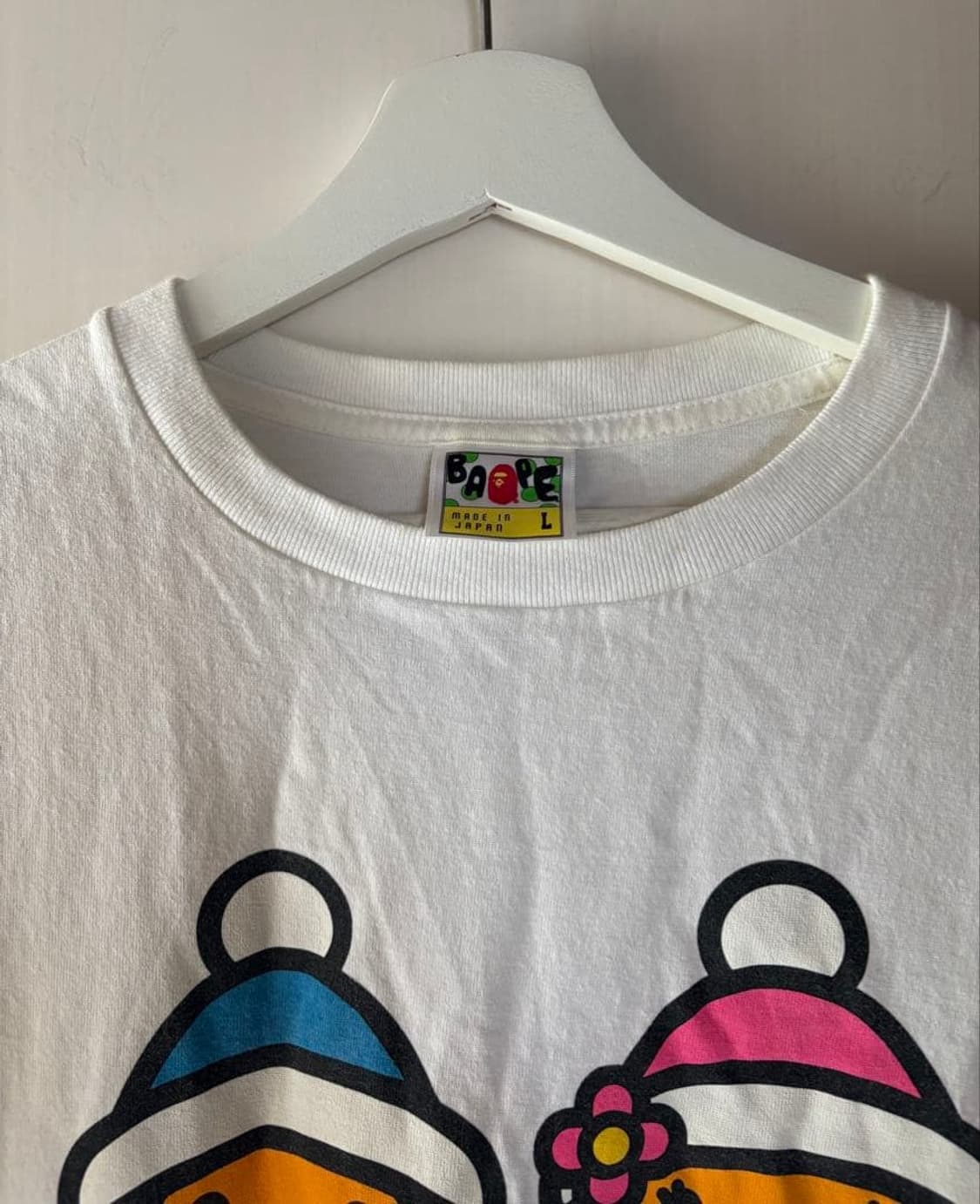 베이프 베이비 마일로 & 리사 윈터 티셔츠 화이트 상품이미지4