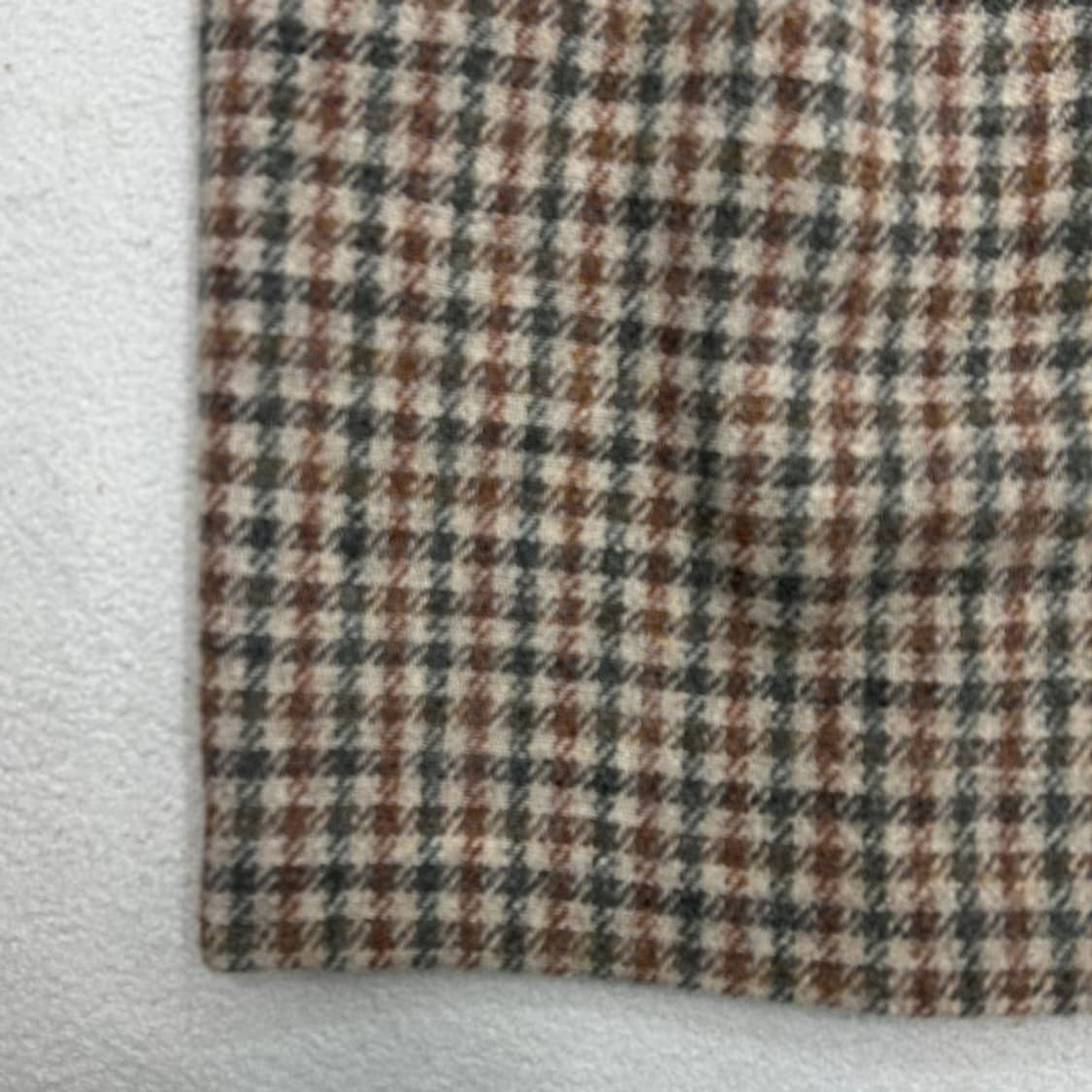 해리 트위 울 멀티 체크 미디 스커트 상품이미지2