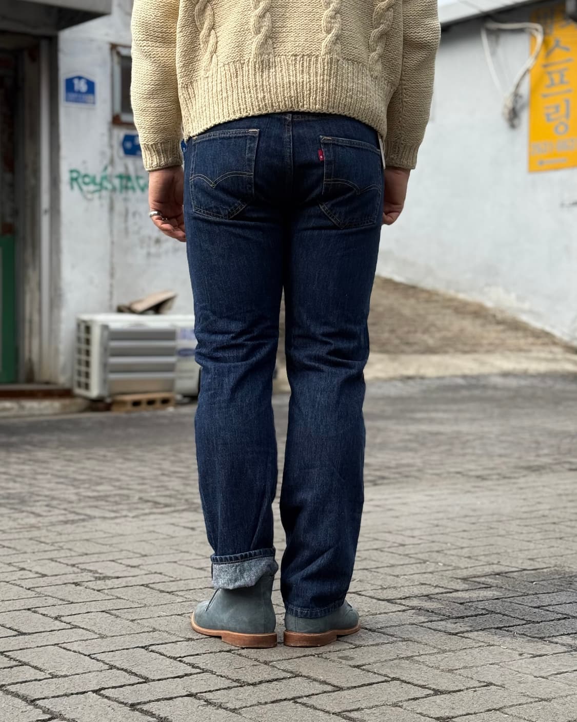 리바이스 501 스트레이트 핏 데님 팬츠 32 상품이미지9